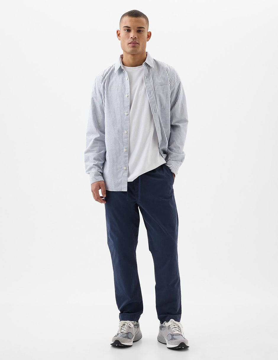 Jogger straight con bolsillos para hombre