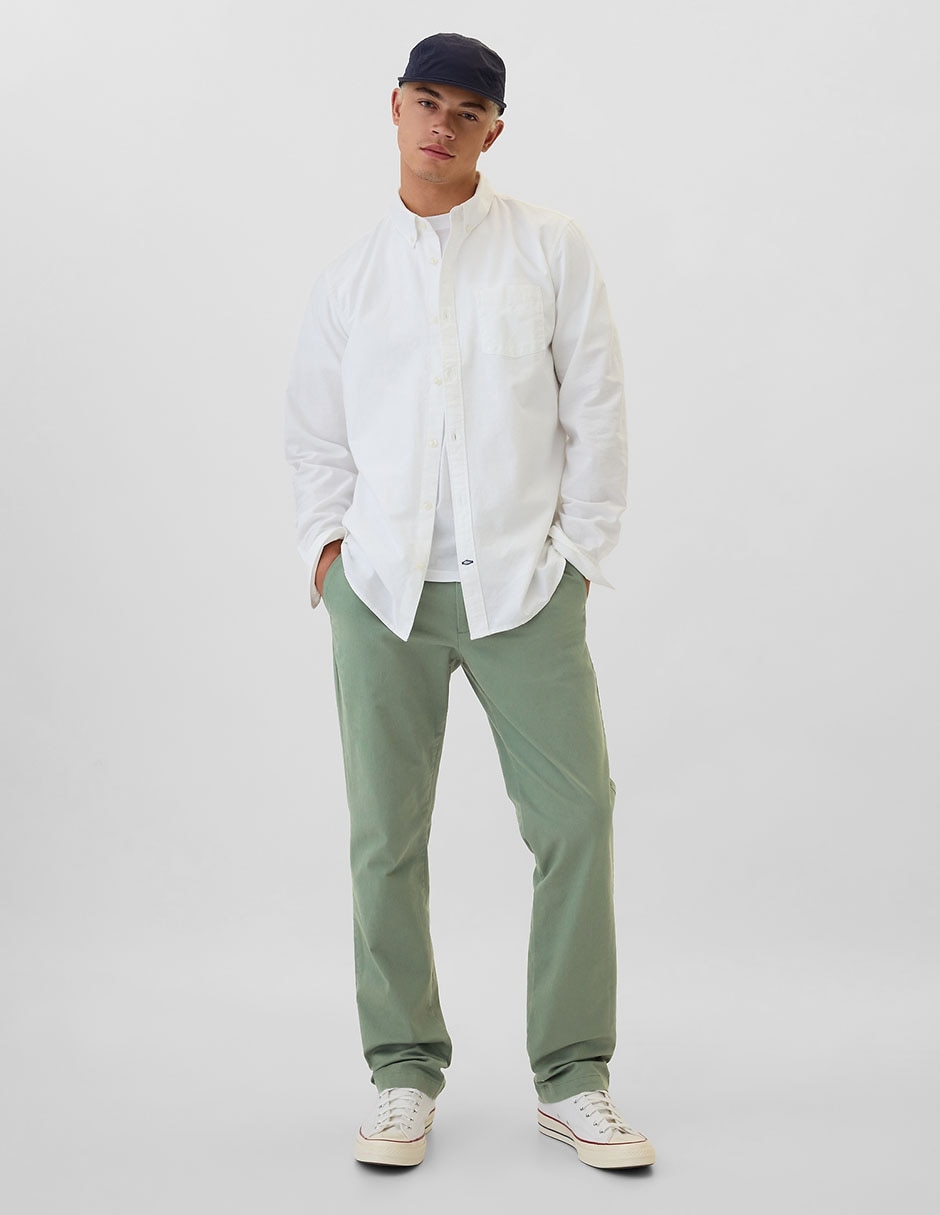 PANTALON GAP 47275, 33-30, VERDE OLIVO