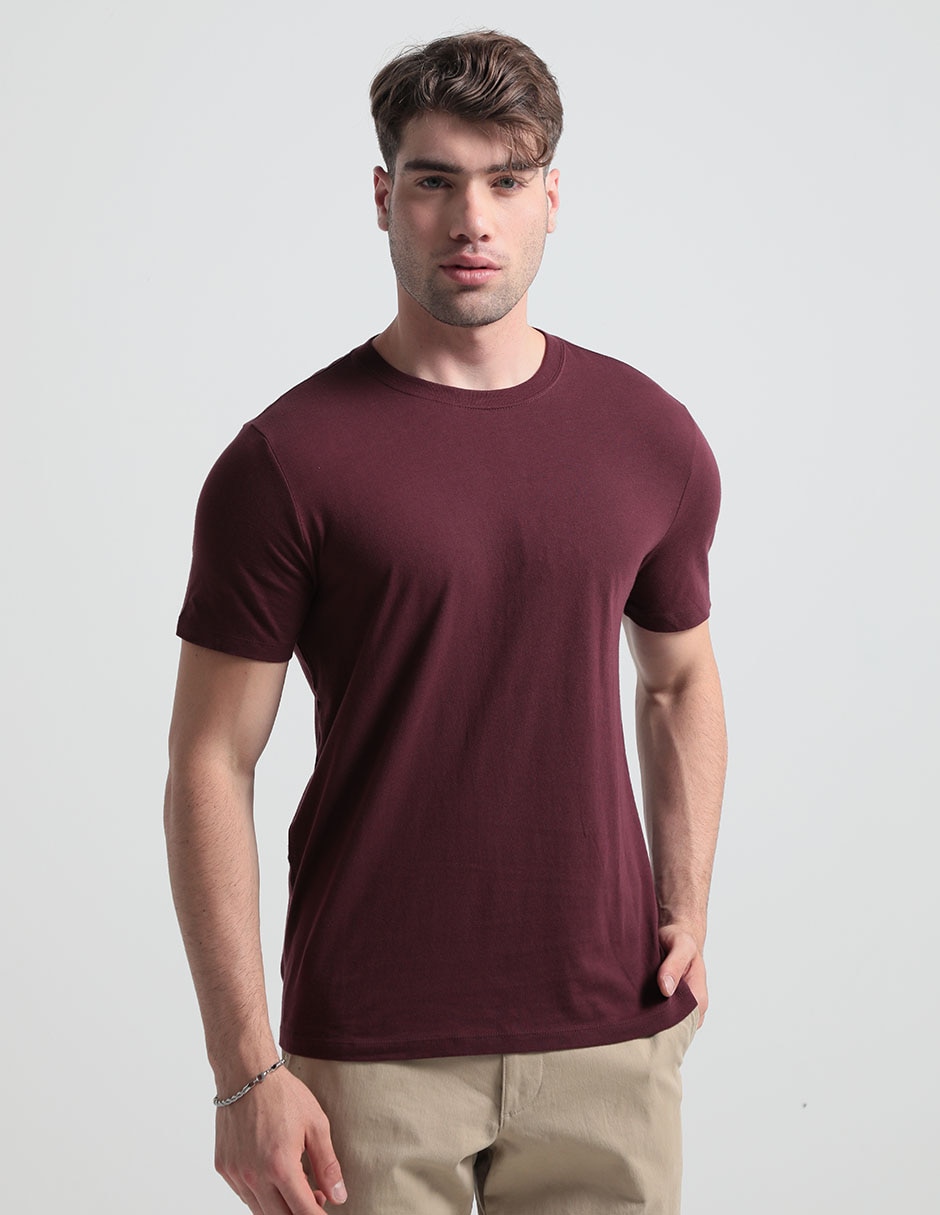 Playera cuello redondo para hombre