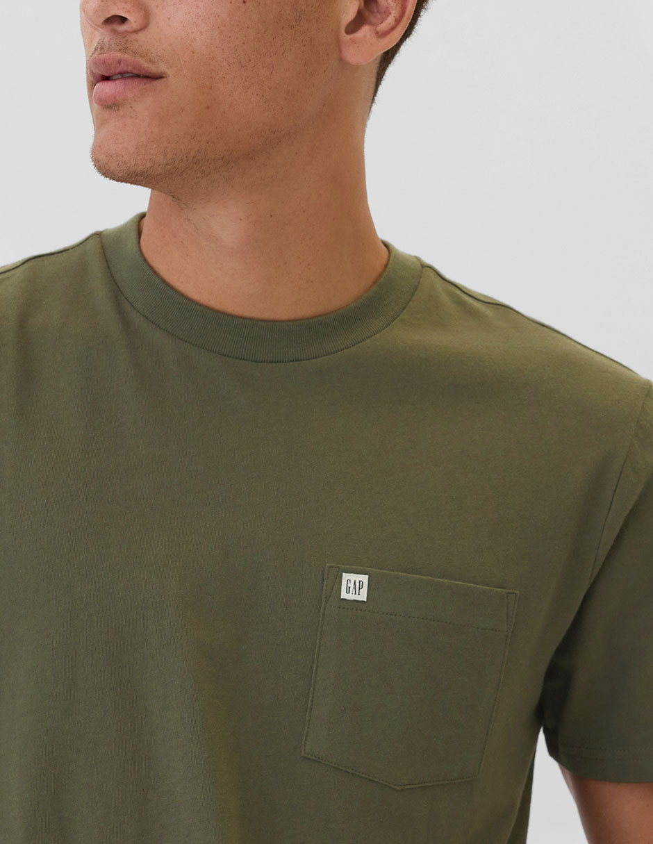 PLAYERA GAP 857901 LISO RED, XCH, VERDE