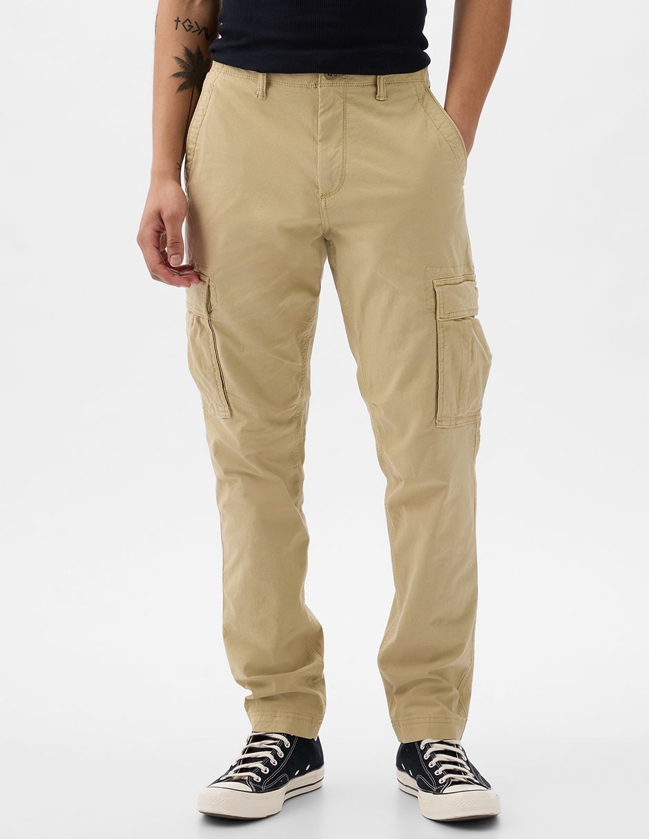 Pantalón cargo slim de algodón para hombre Pantalón cargo slim de algodón para hombre