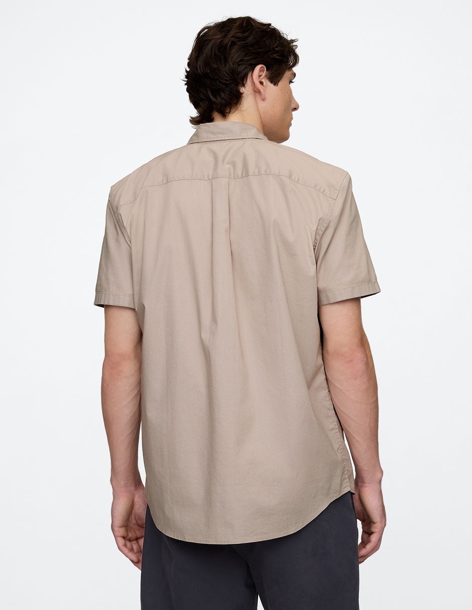 Camisa casual de algodón manga corta para hombre 2