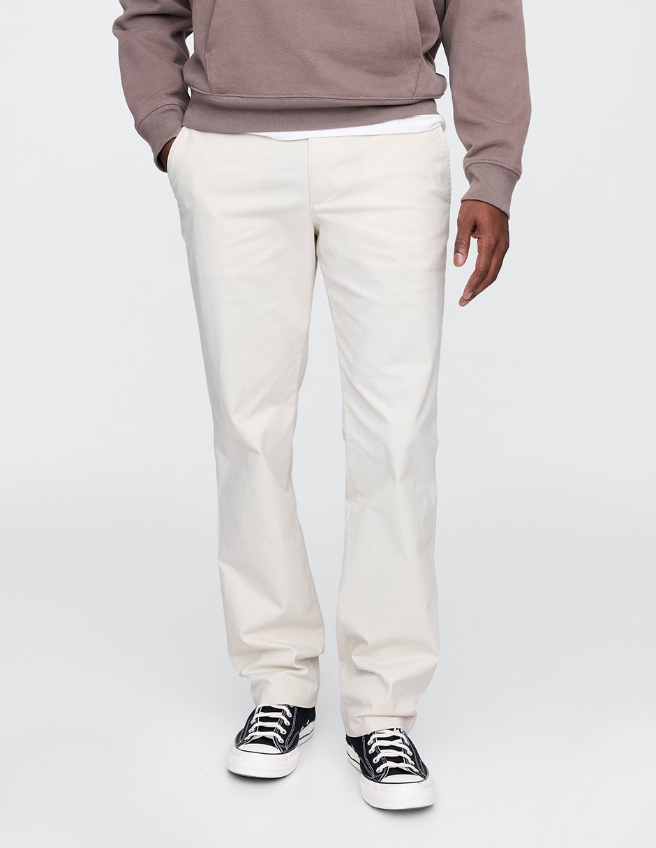 Pantalón recto de algodón para hombre Pantalón recto de algodón para hombre