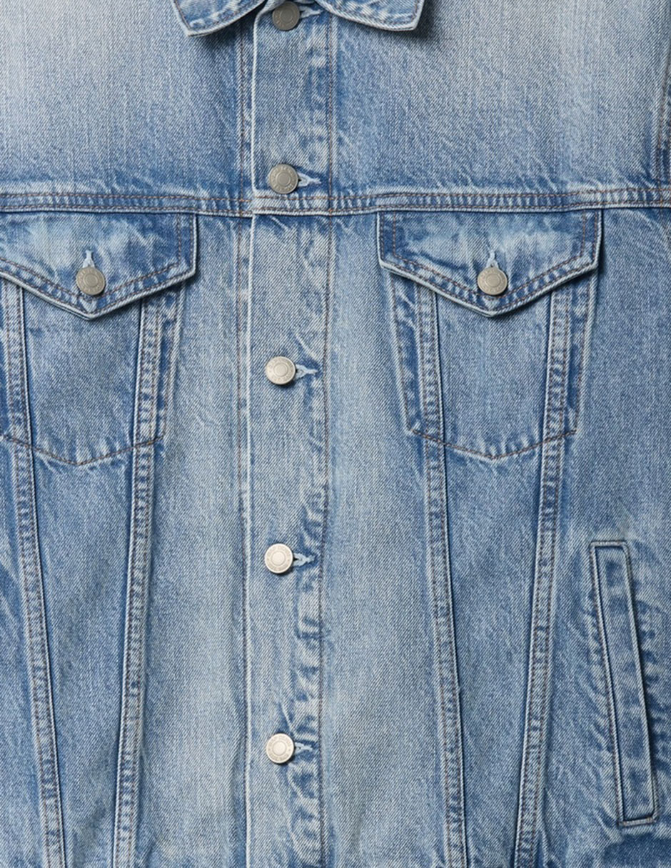 Chamarra denim de mezclilla con bolsillos para hombre 5