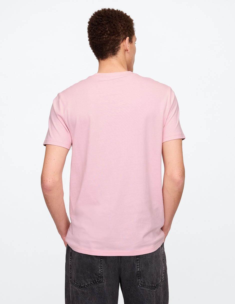 PLAYERA GAP 857901B LOGO RE, XCH, ROSA