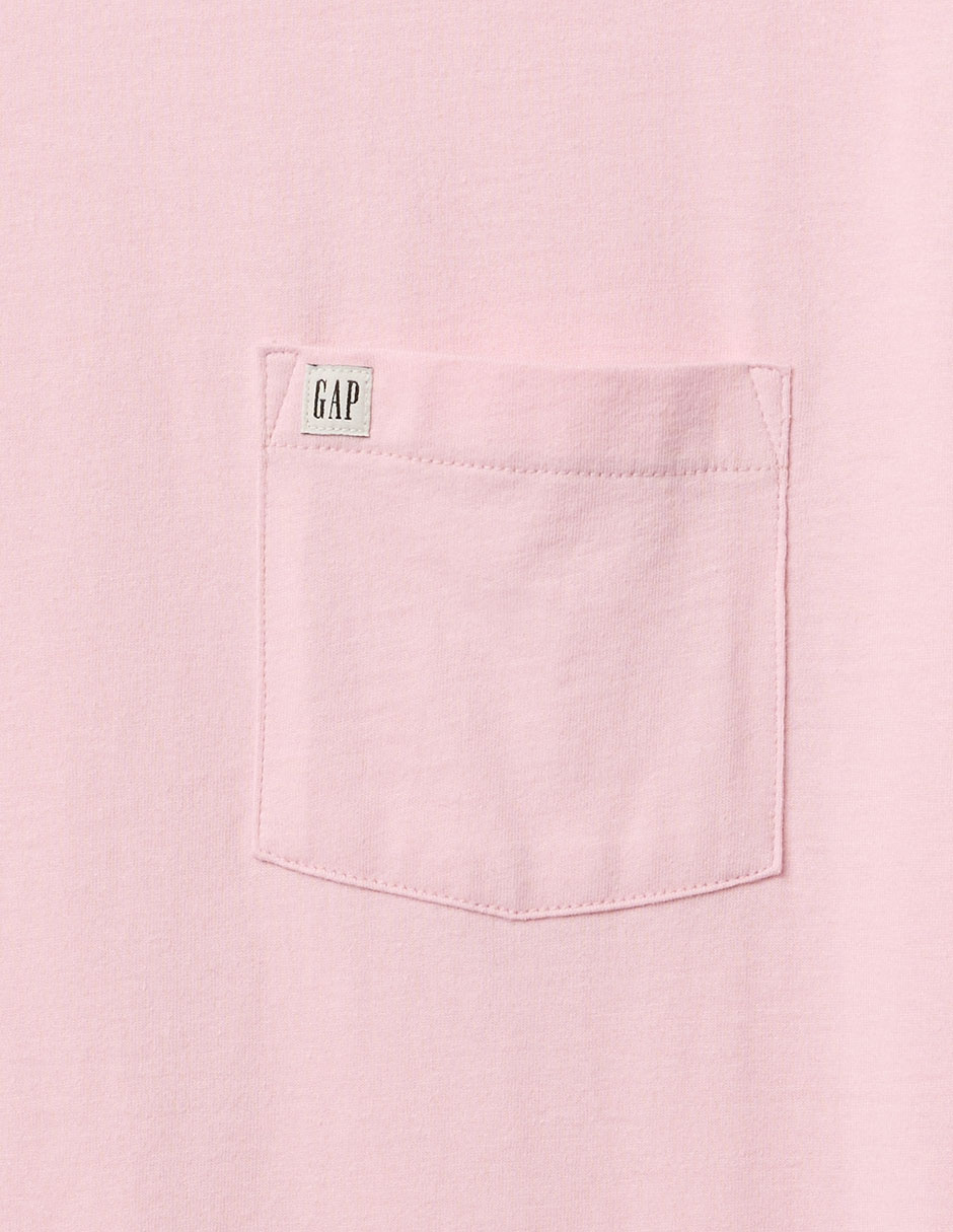 PLAYERA GAP 857901B LOGO RE, XCH, ROSA