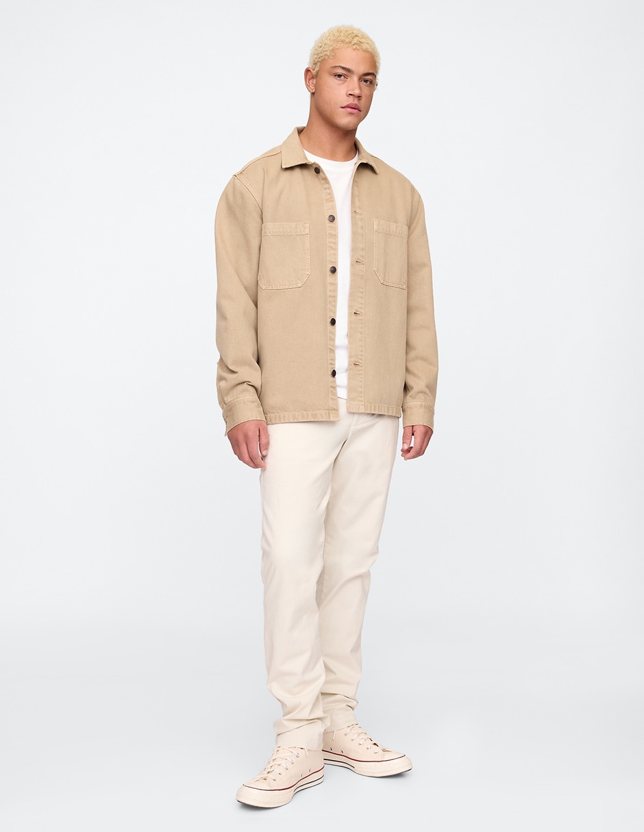 PANTALON GAP 500357C LISO, 33-34, BEIGE