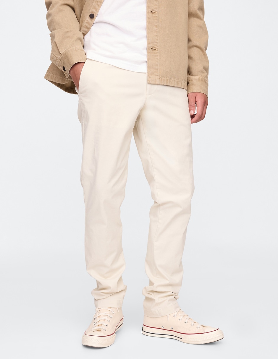 PANTALON GAP 500357C LISO, 33-34, BEIGE