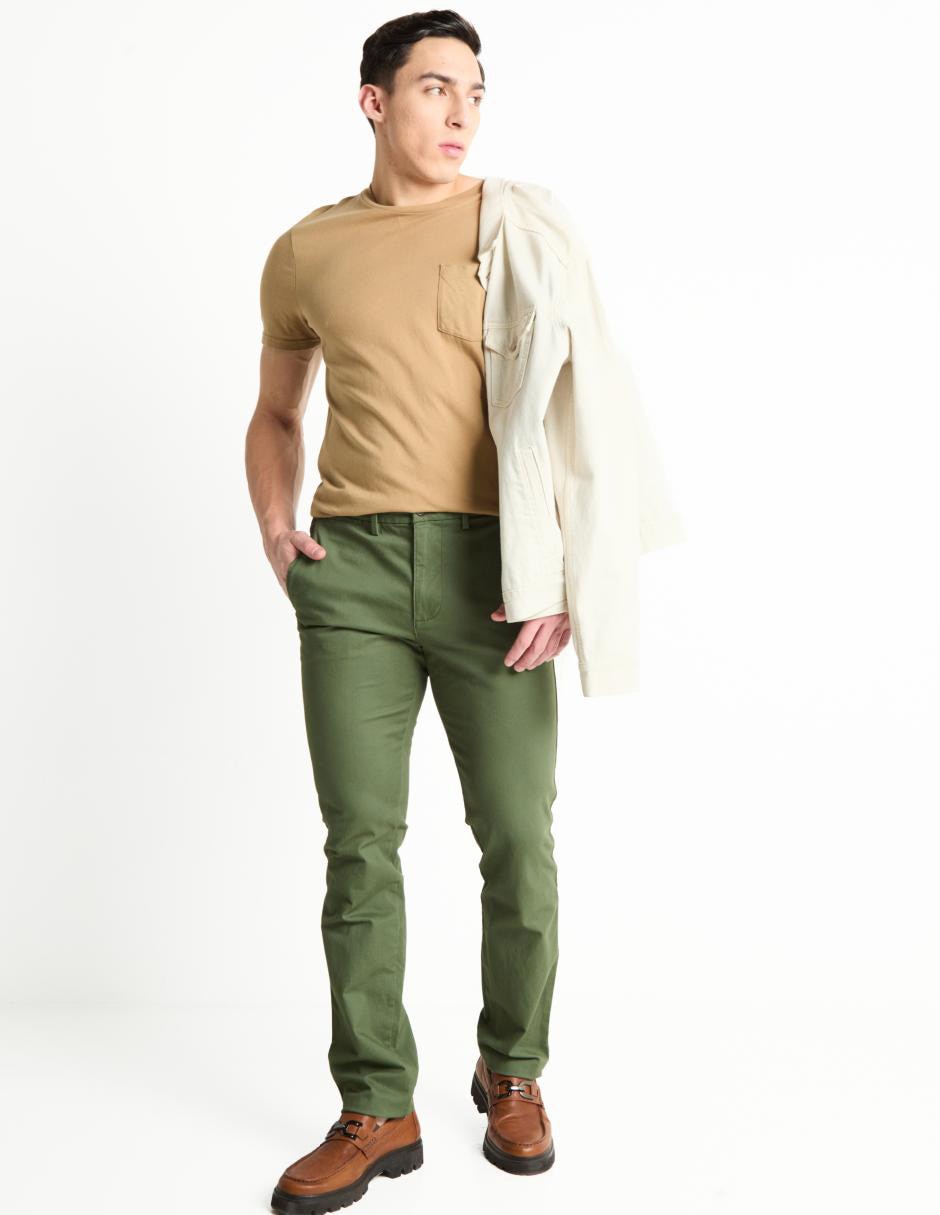 Pantalón casual chino skinny para hombre 3