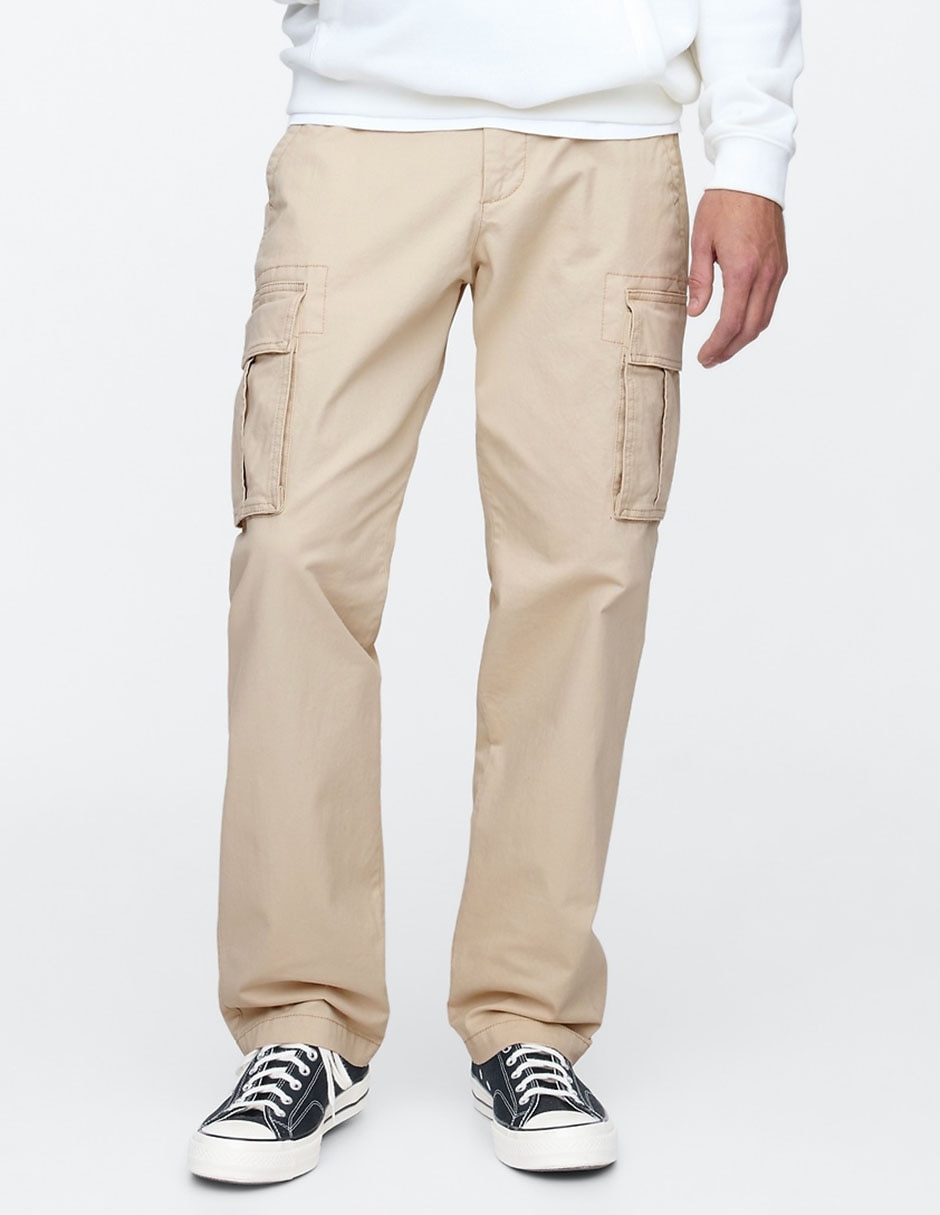 Pantalón cargo recto de algodón para hombre Pantalón cargo recto de algodón para hombre