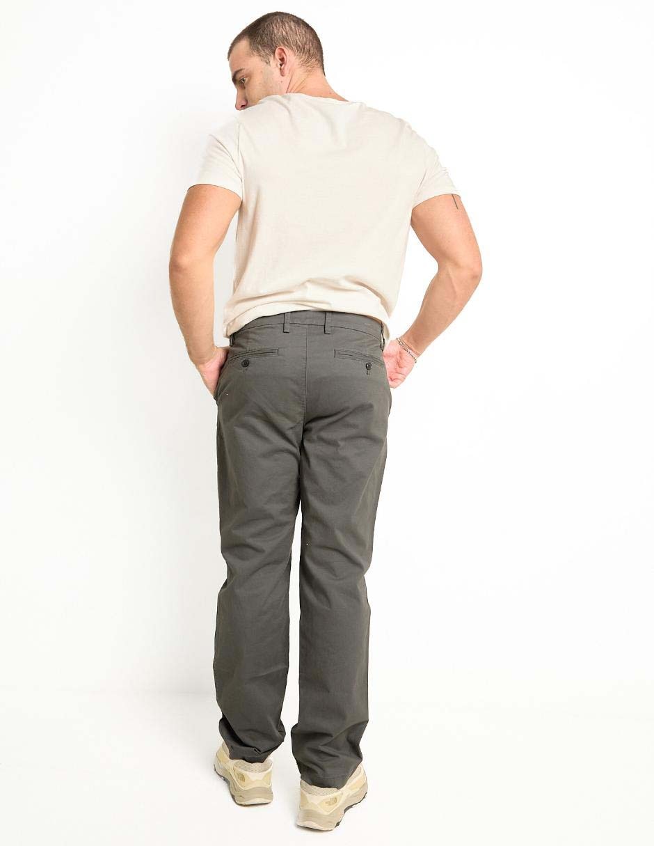 Pantalón recto de algodón para hombre 2