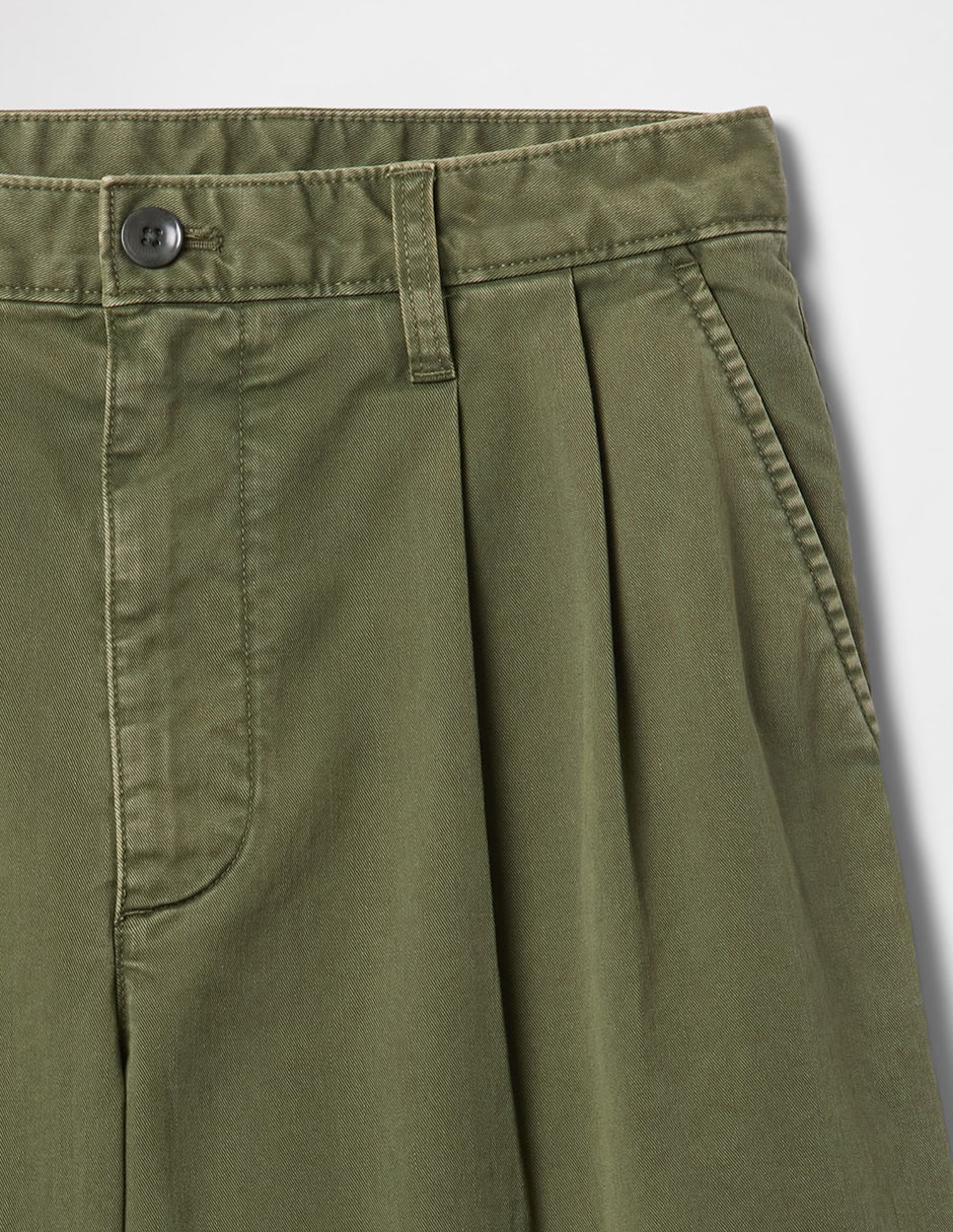 SHORT GAP 737071 LISO, 29, VERDE OLIVO