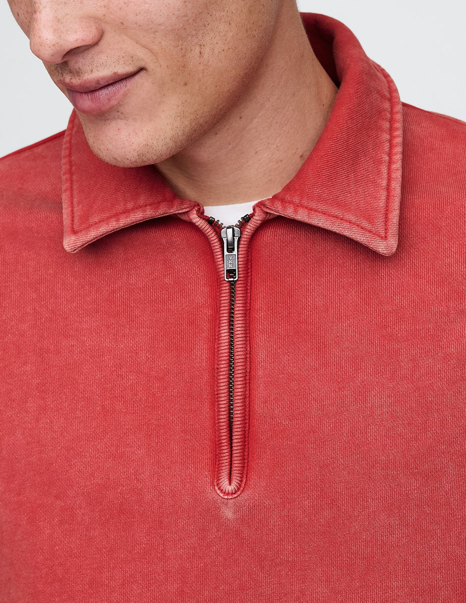 SUDADERA GAP 781233 FRENCH TE, G, ROJO