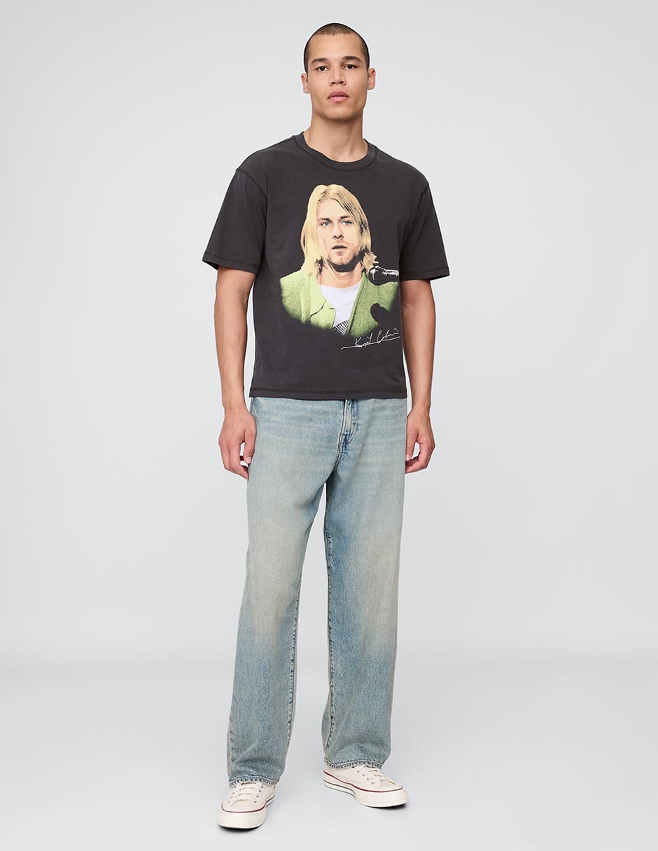 Playera Kurt Cobain cuello redondo para hombre 3