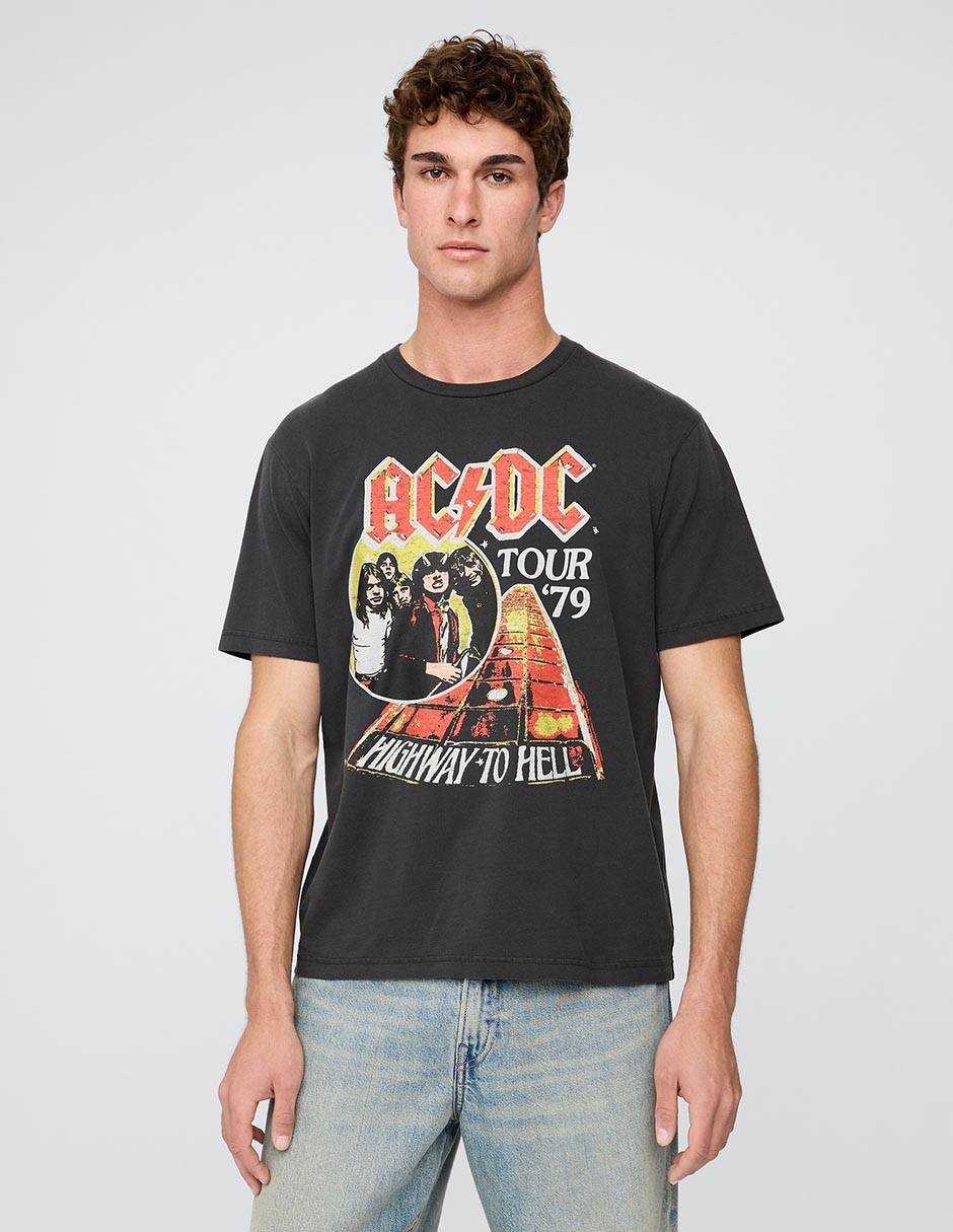 Tourism Liverpool Playeras Calvin Klein Playera AC/DC Cuello