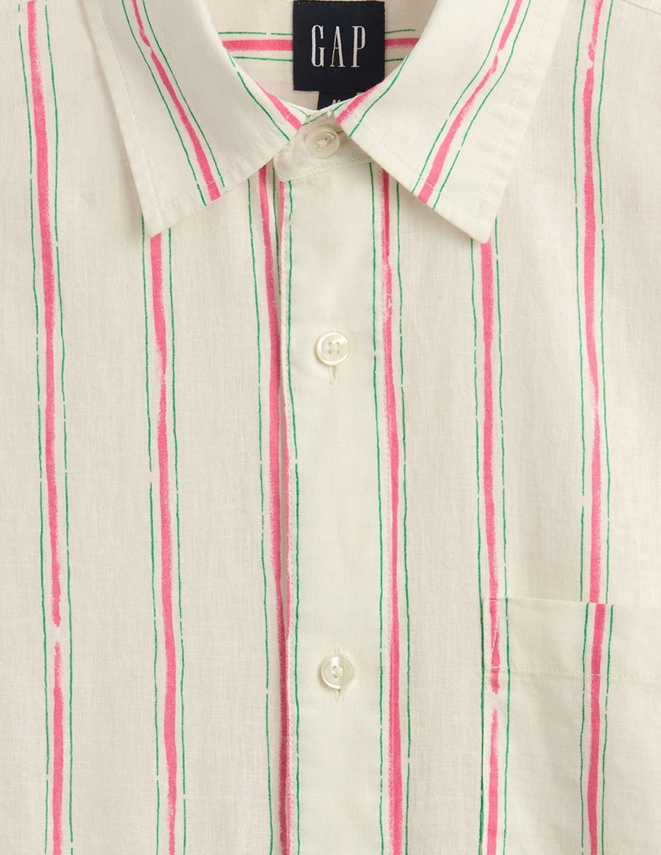 Camisa casual manga corta para hombre 4