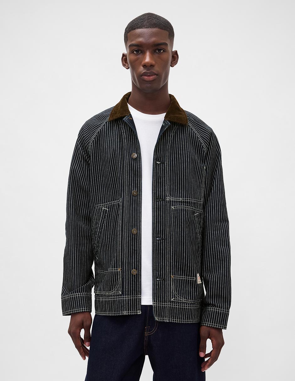 Chamarra casual de mezclilla con bolsillos para hombre Chamarra casual de mezclilla con bolsillos para hombre