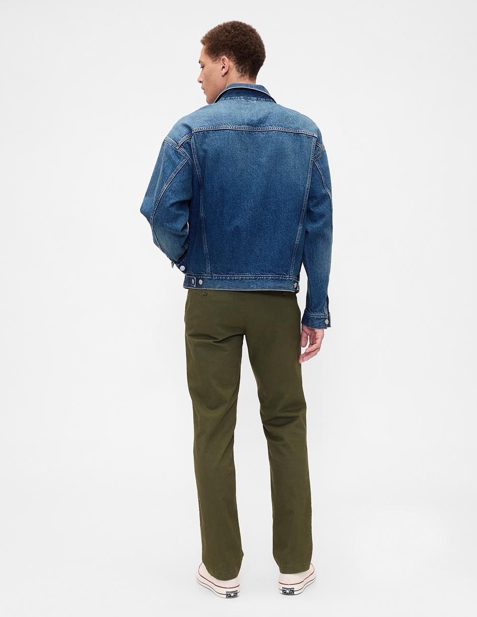 Pantalón recto de algodón para hombre 2