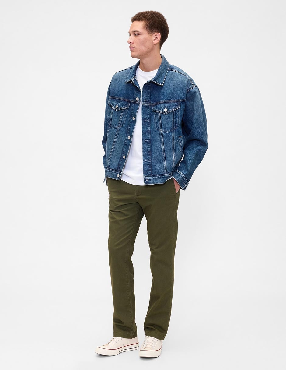 Pantalón recto de algodón para hombre 3