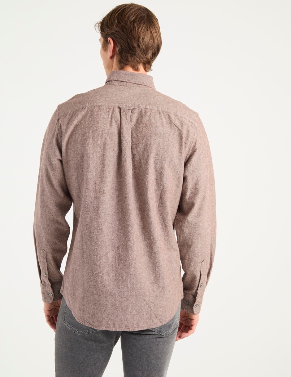 Camisa casual de algodón manga larga para hombre 2
