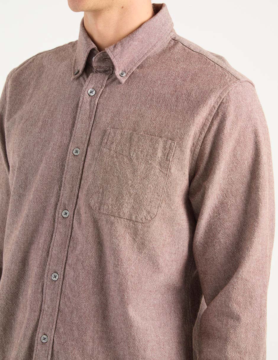 Camisa casual de algodón manga larga para hombre 4