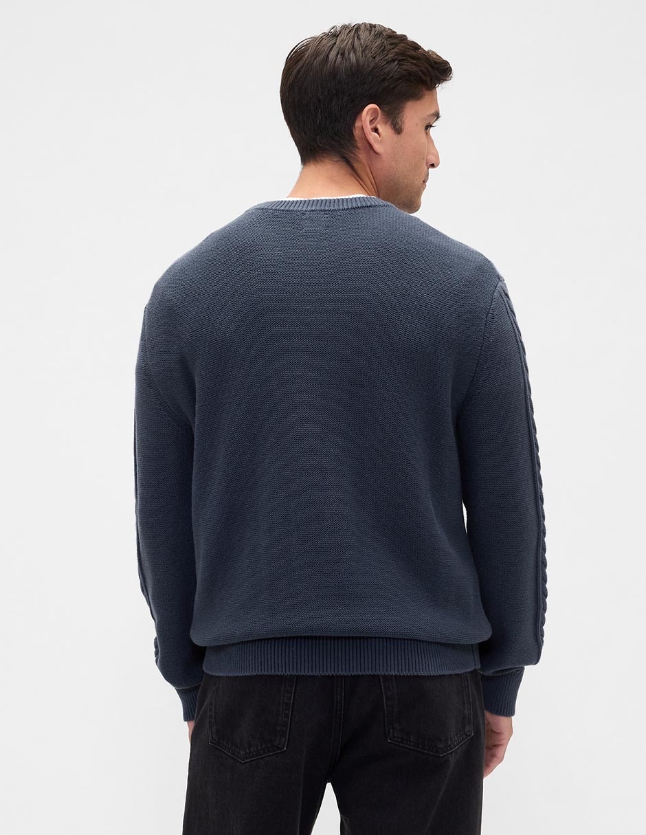 Suéter cuello redondo para hombre 2