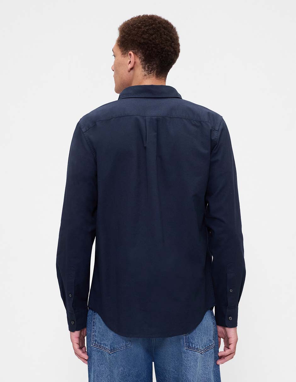 Camisa casual de algodón manga larga para hombre 2