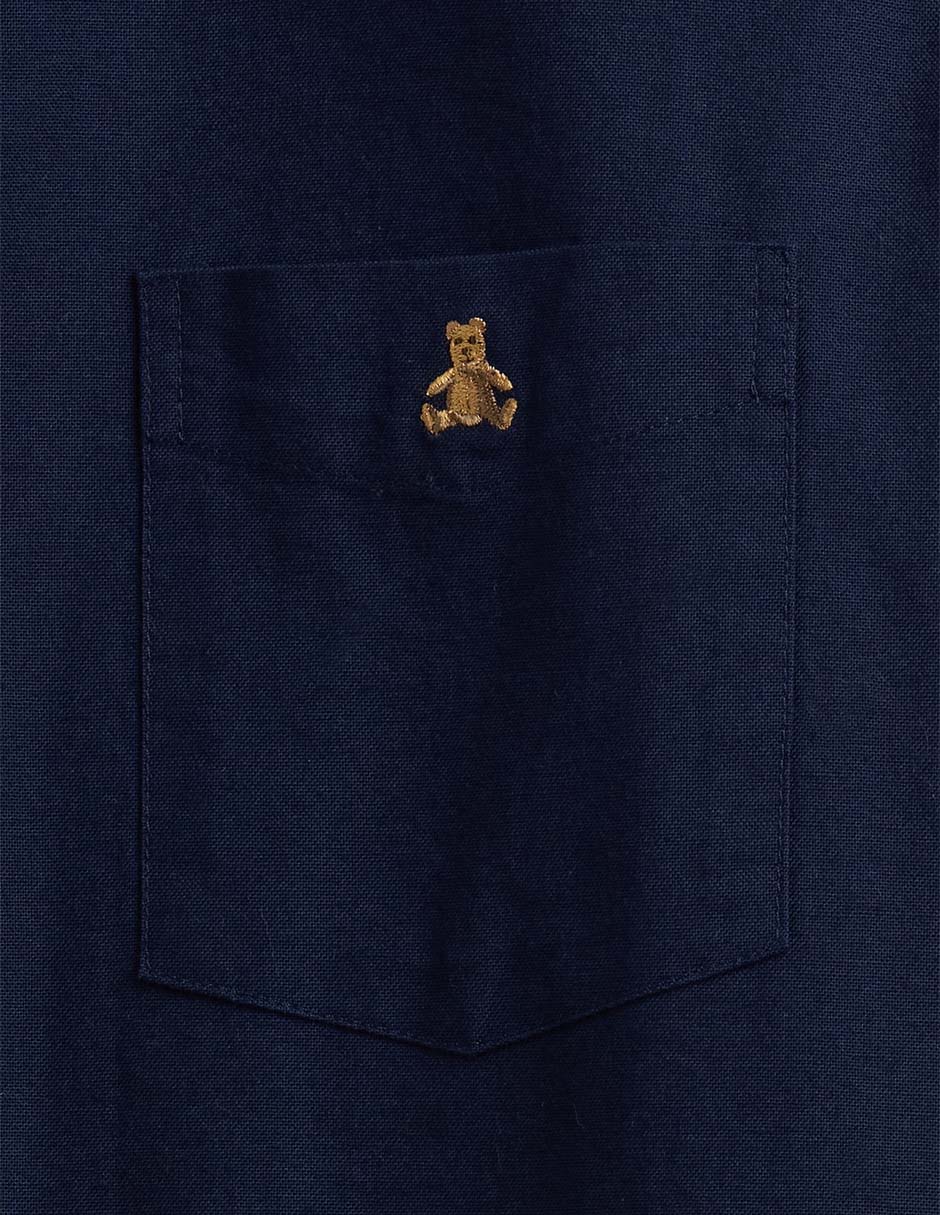 Camisa casual de algodón manga larga para hombre 4