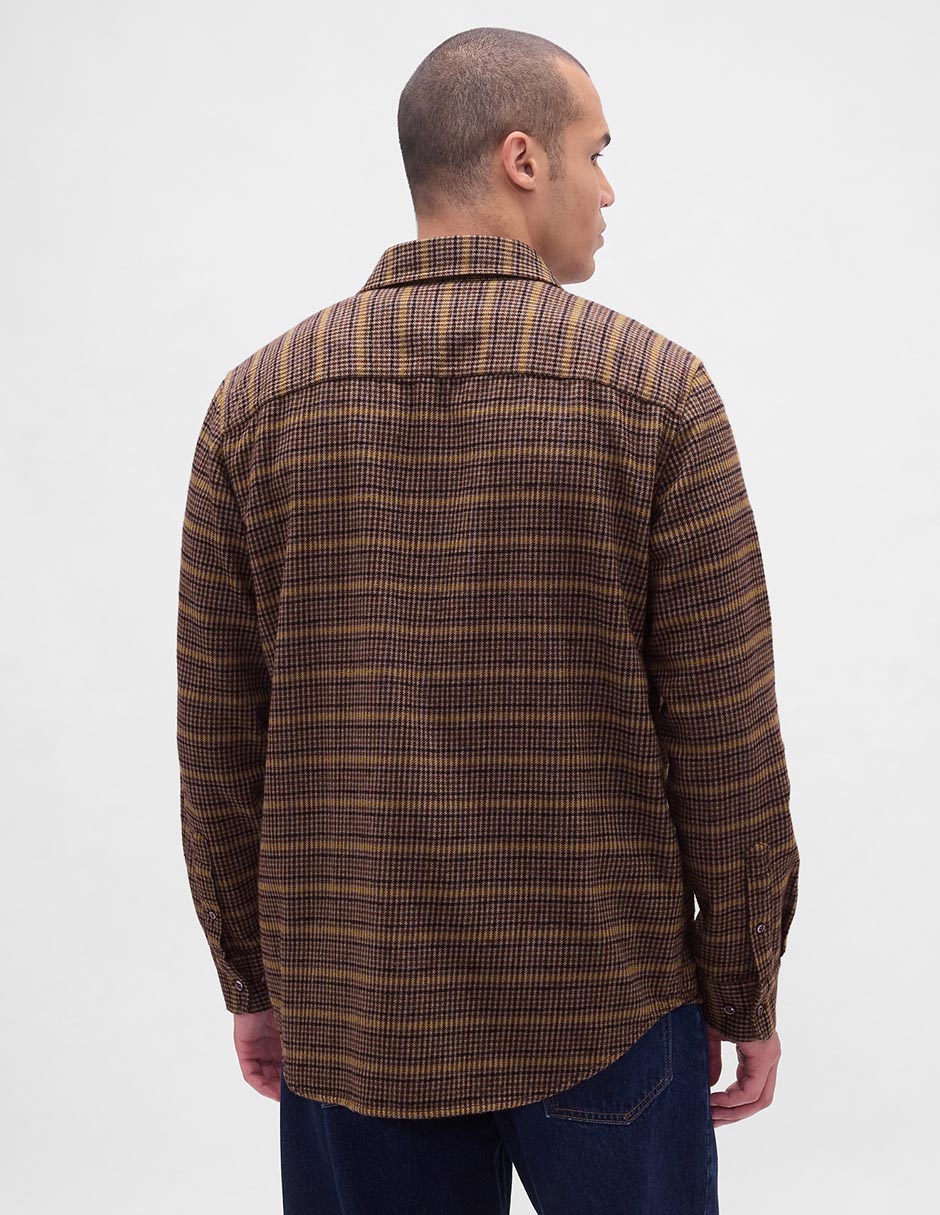 Sobrecamisa casual manga larga para hombre 3