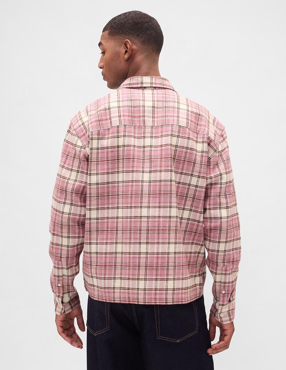 Camisa casual manga larga para hombre