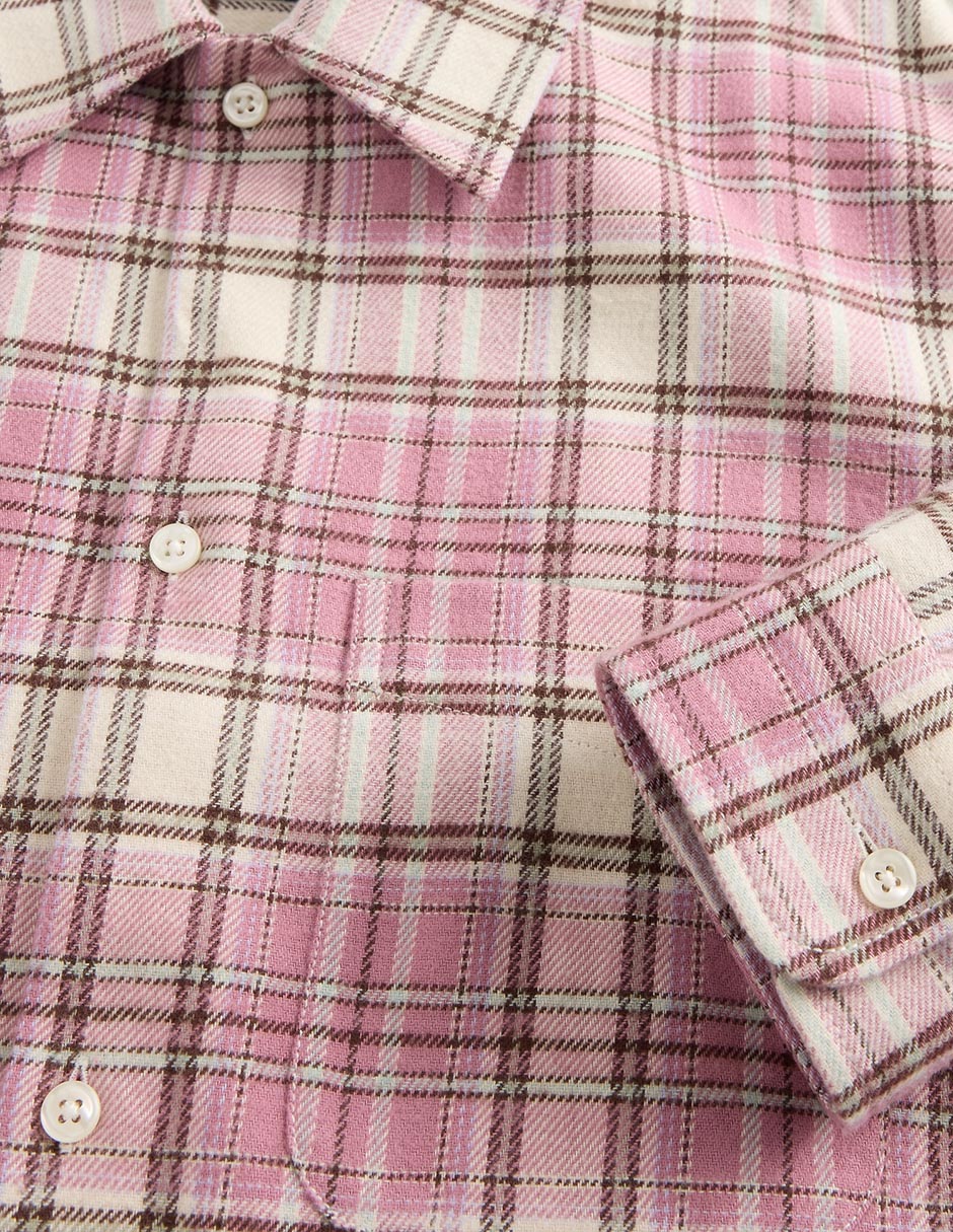 Camisa casual manga larga para hombre