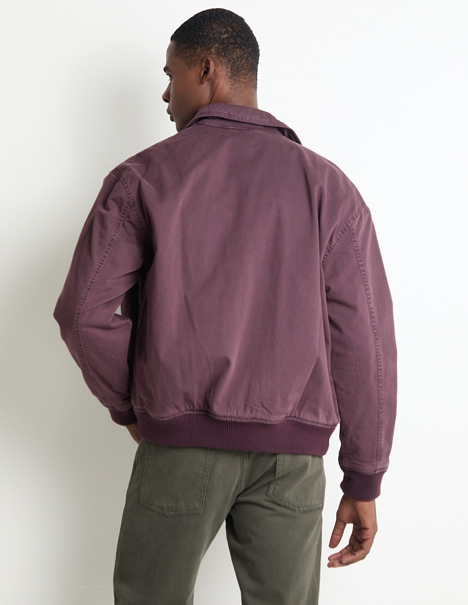 Chamarra bomber con bolsillos para hombre 2