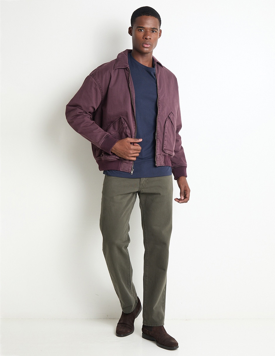 Chamarra bomber con bolsillos para hombre 3