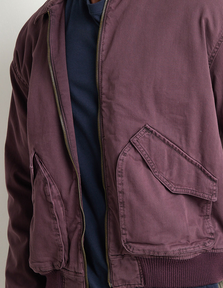 Chamarra bomber con bolsillos para hombre 4