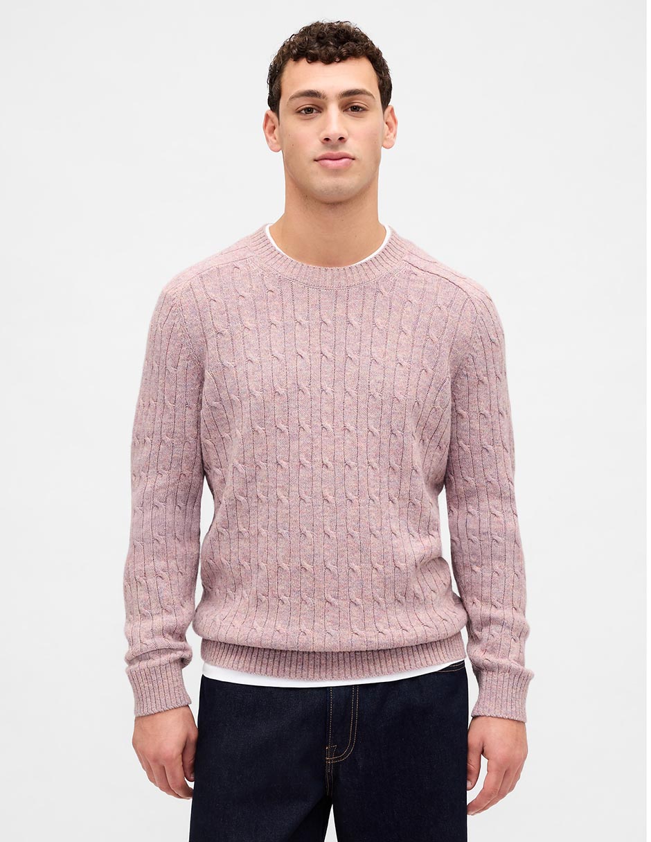 Suéter cuello redondo para hombre