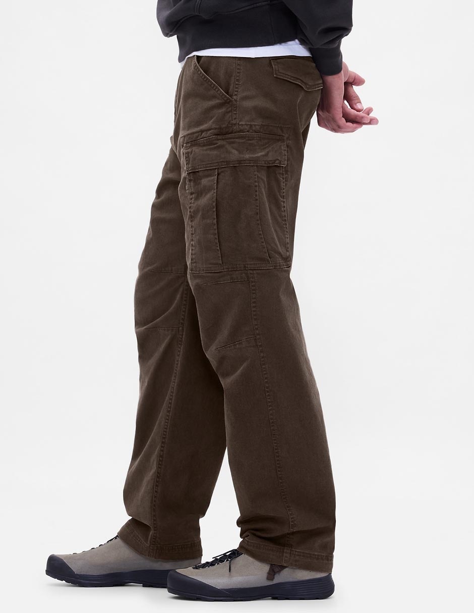 Pantalón cargo recto de algodón para hombre 3