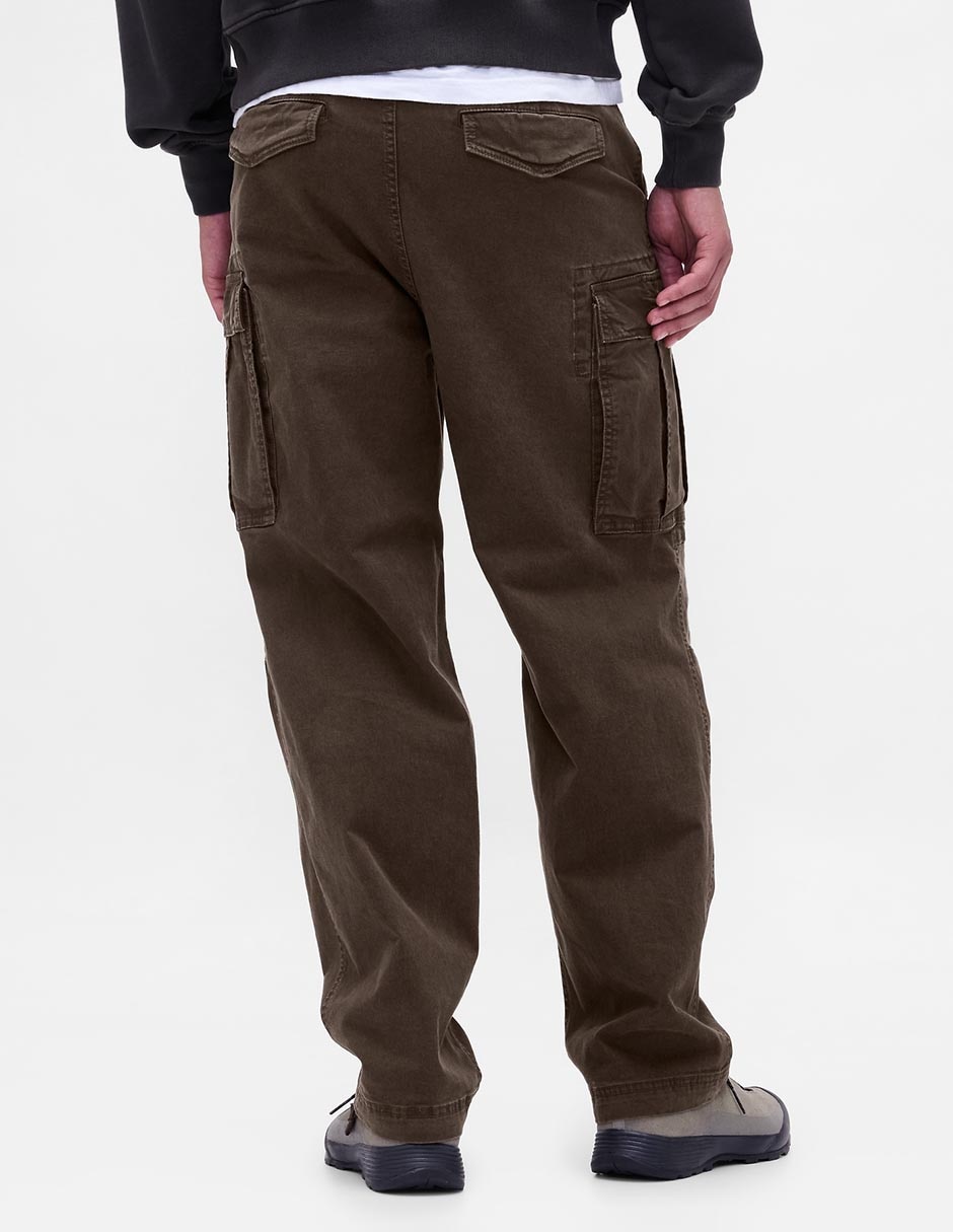 Pantalón cargo recto de algodón para hombre 4