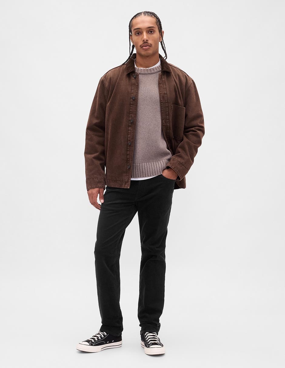 Pantalón recto de pana para hombre 2