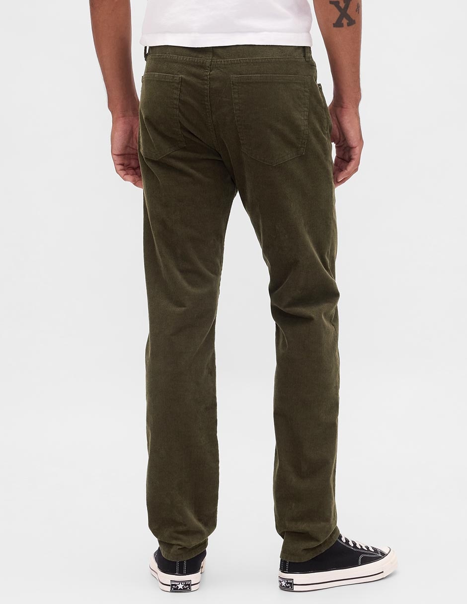 Pantalón recto de pana para hombre 4