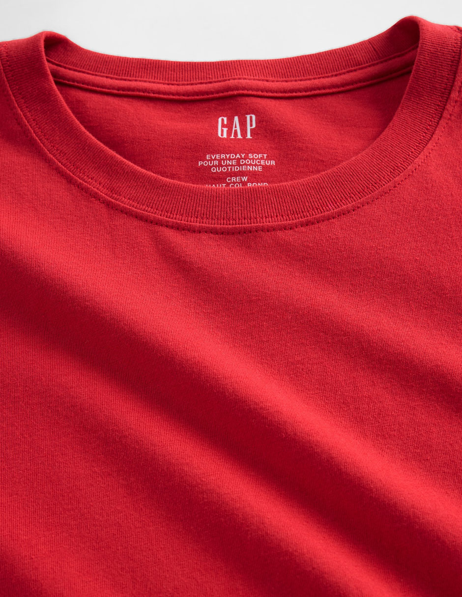 PLAYERA GAP 842063F REDONDO, XCH, ROJO