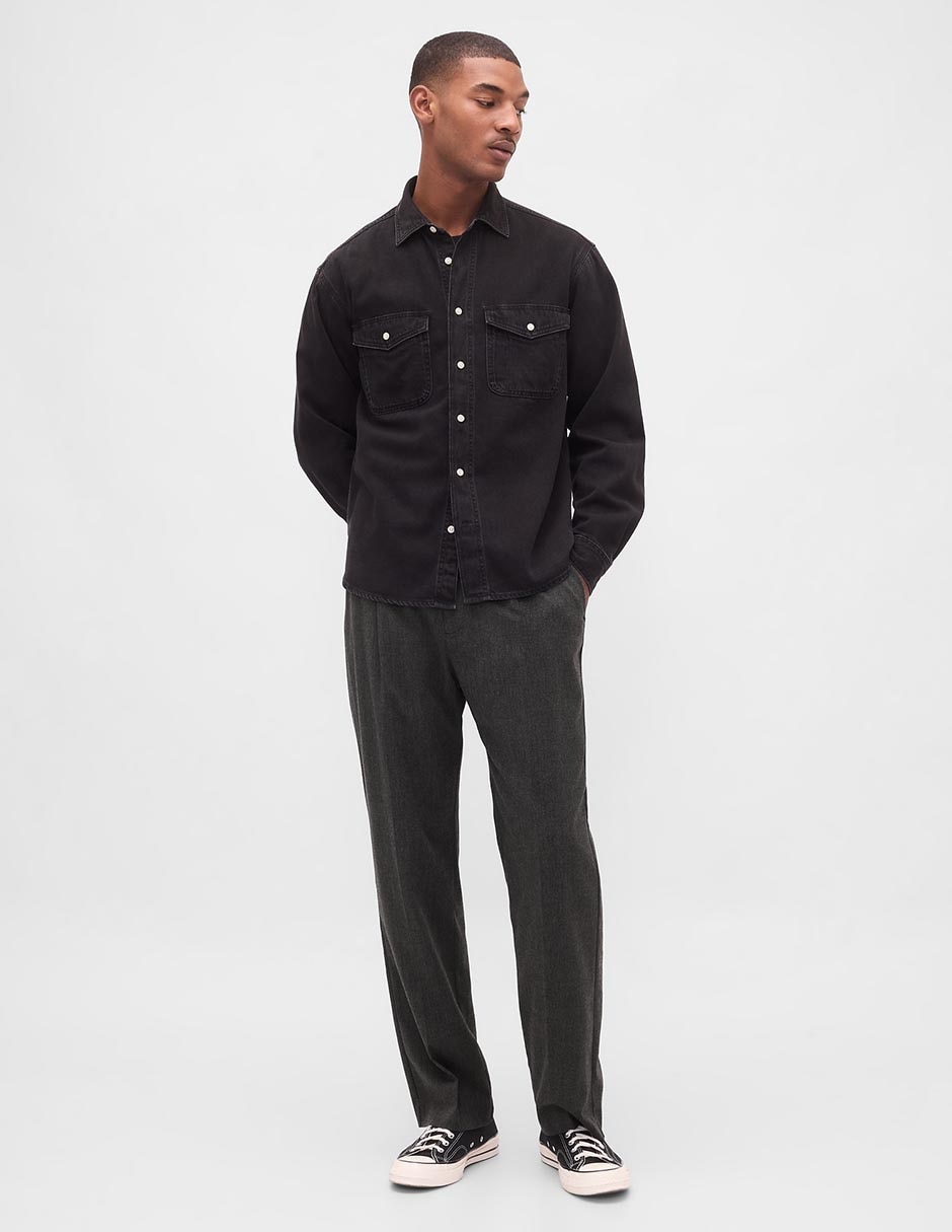 PANTALON GAP 813055 LISO, 38-32, GRIS