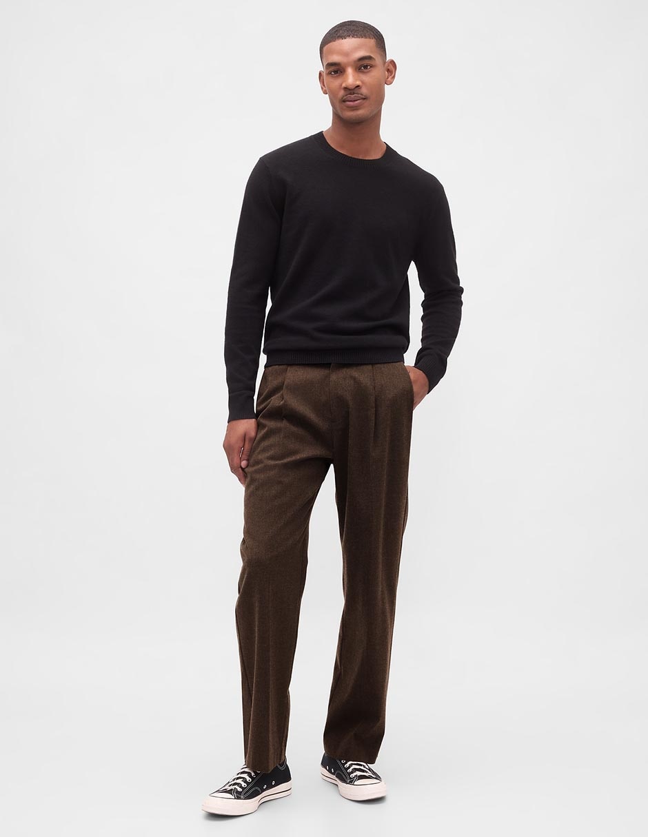 Pantalón recto de lana para hombre 2