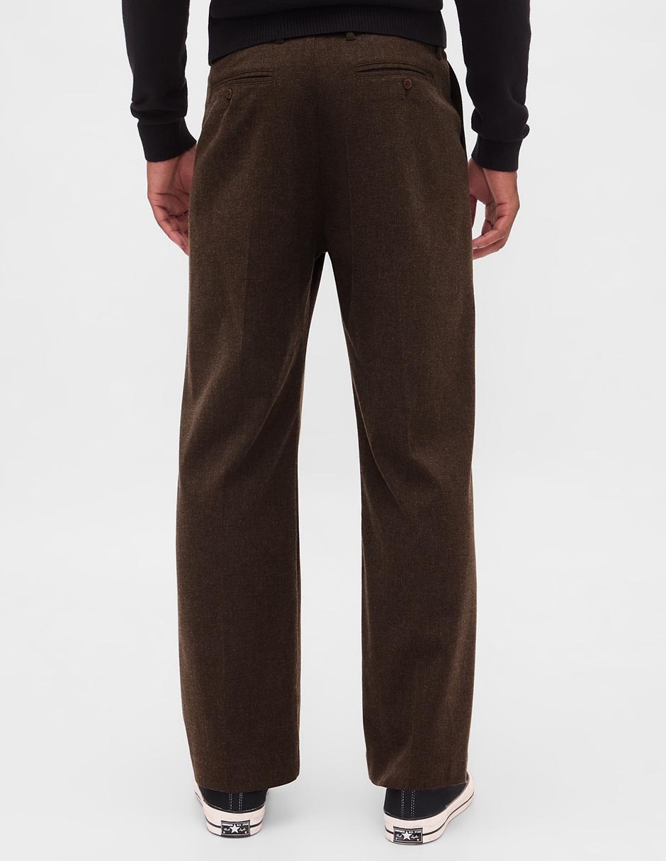 Pantalón recto de lana para hombre 4