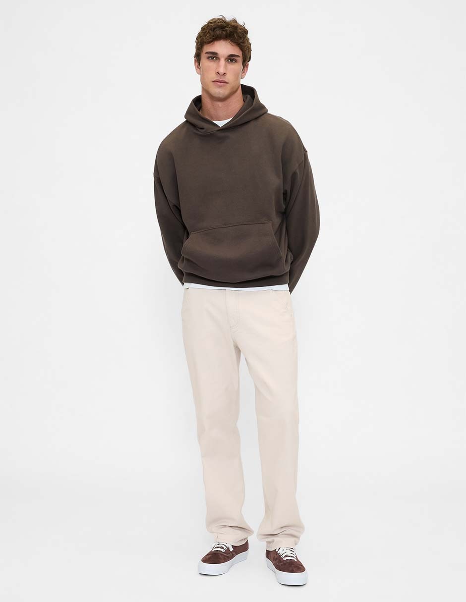 Pantalón recto de gabardina para hombre 3