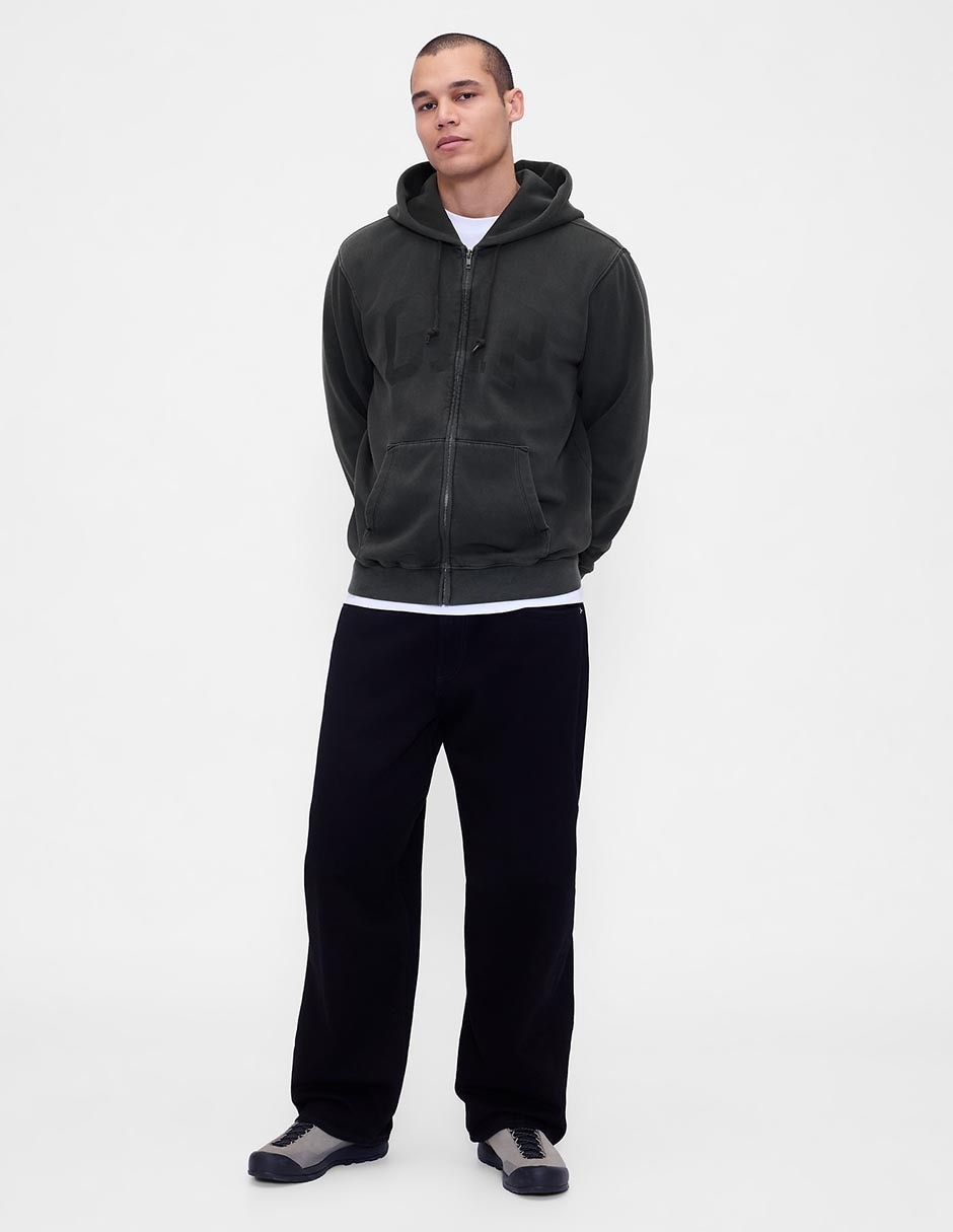 SUDADERA GAP 715005B POLAR FLE, M, NEGRO