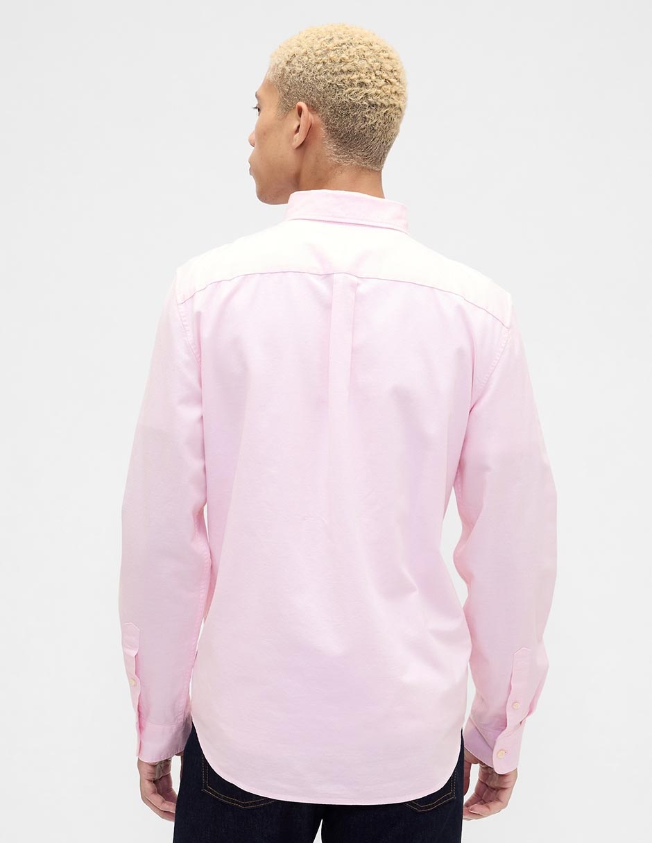 Camisa casual de algodón manga larga para hombre 3