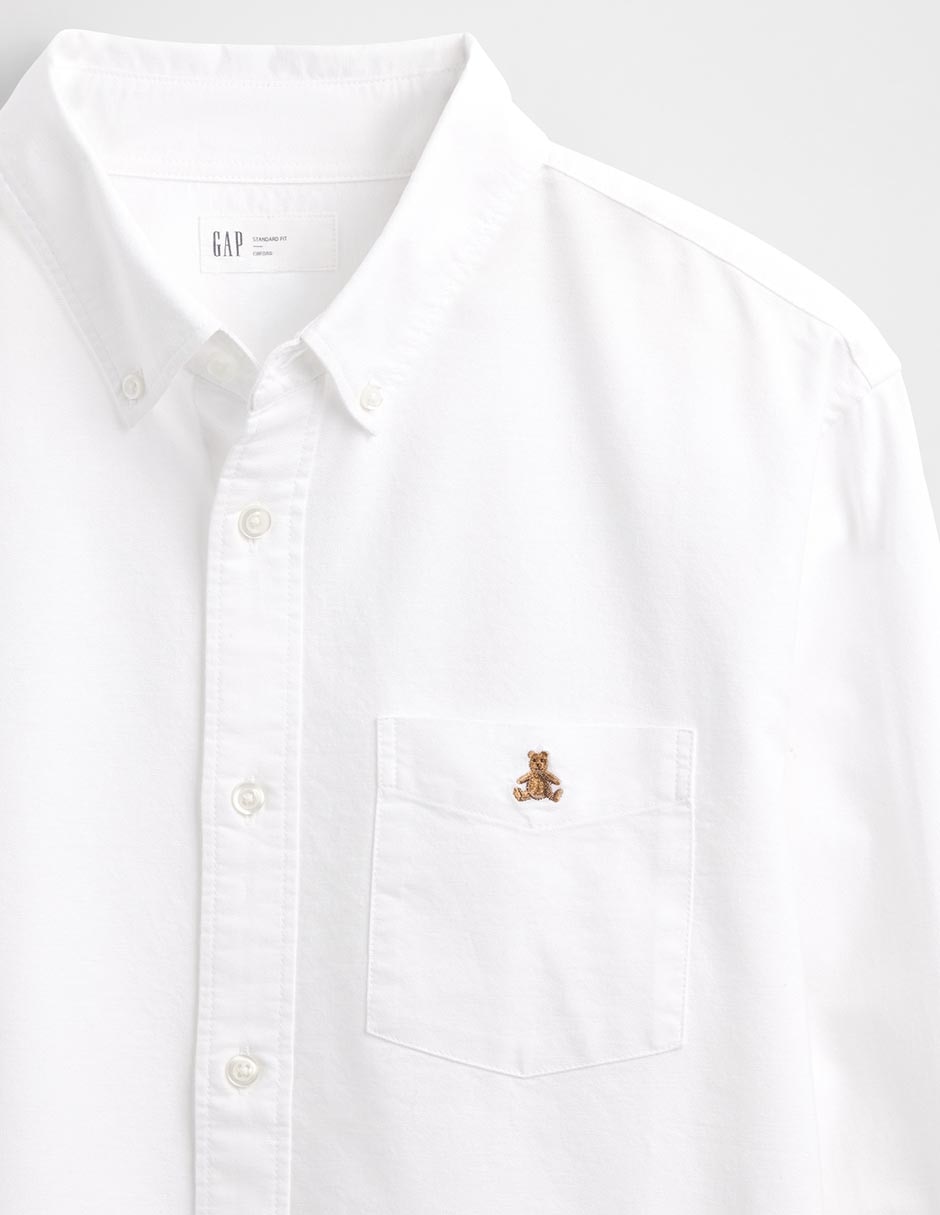 Camisa casual de algodón manga larga para hombre 4