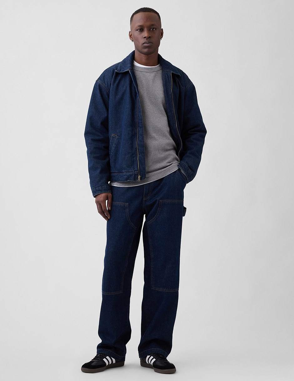 Jeans carpenter baggy lavado rinse para hombre