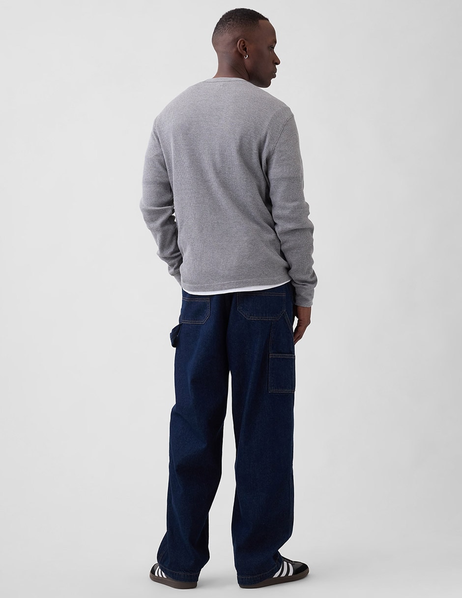 Jeans carpenter baggy lavado rinse para hombre 2
