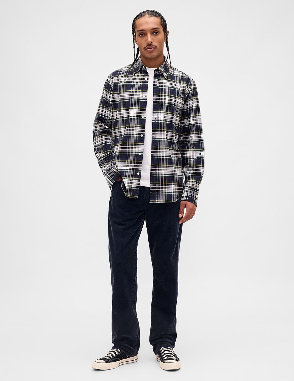 Pantalón relaxed slim de pana para hombre